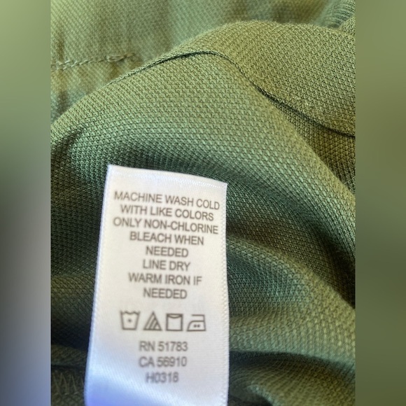 XS ruffled front anorak jacket Maurices army, green light weight zip up coat - Picture 8 of 10